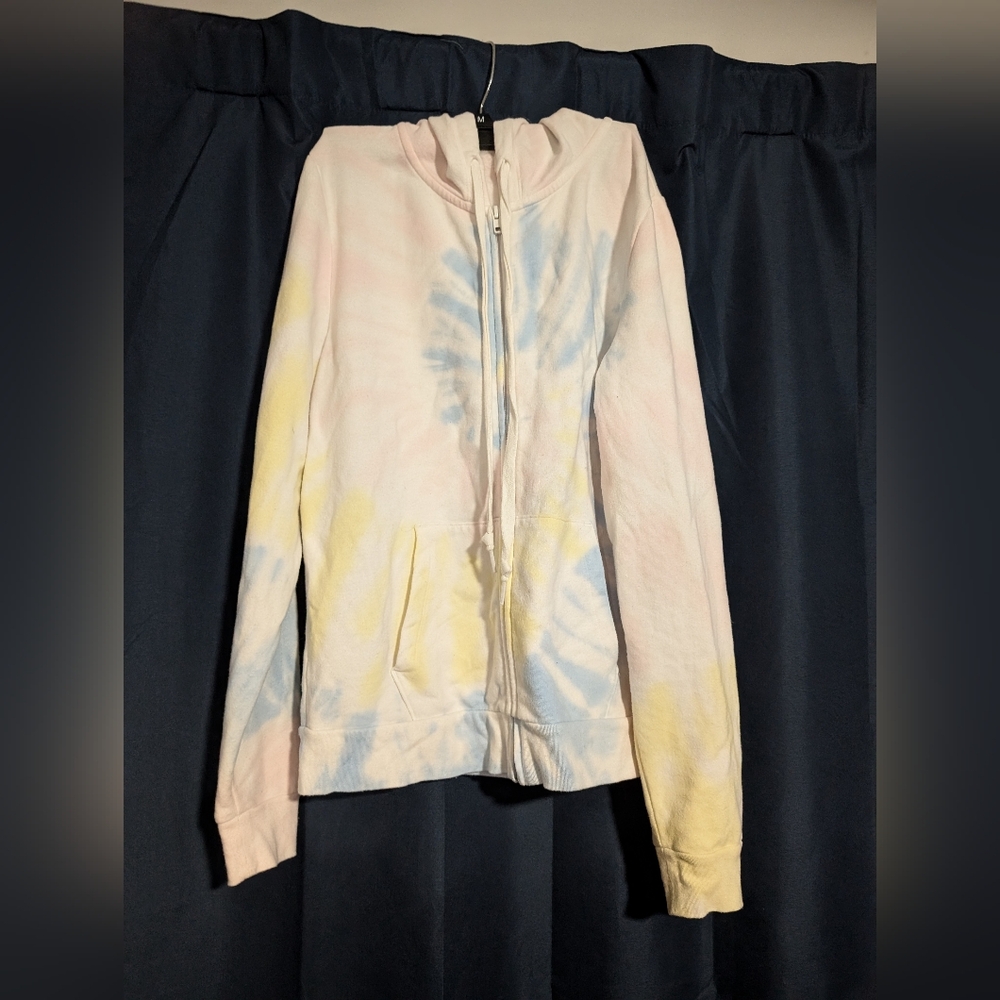 Tie Dye Zip Up Sweatshirt